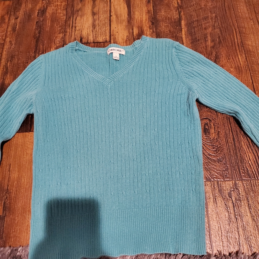 Teal cardigan